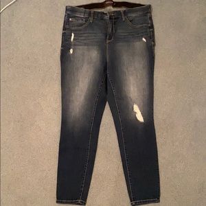 Torrid 18R Sky High Skinny Distressed Jeans